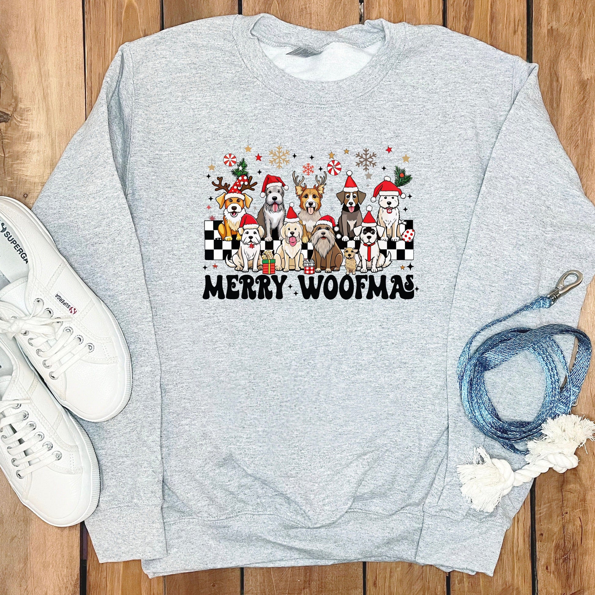 Merry Woofmas Cute Dog Christmas Sweatshirt product type