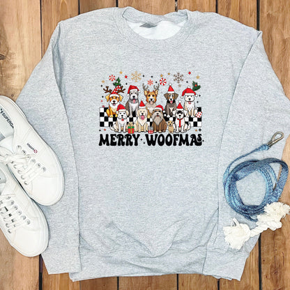 Merry Woofmas Cute Dog Christmas Sweatshirt product type