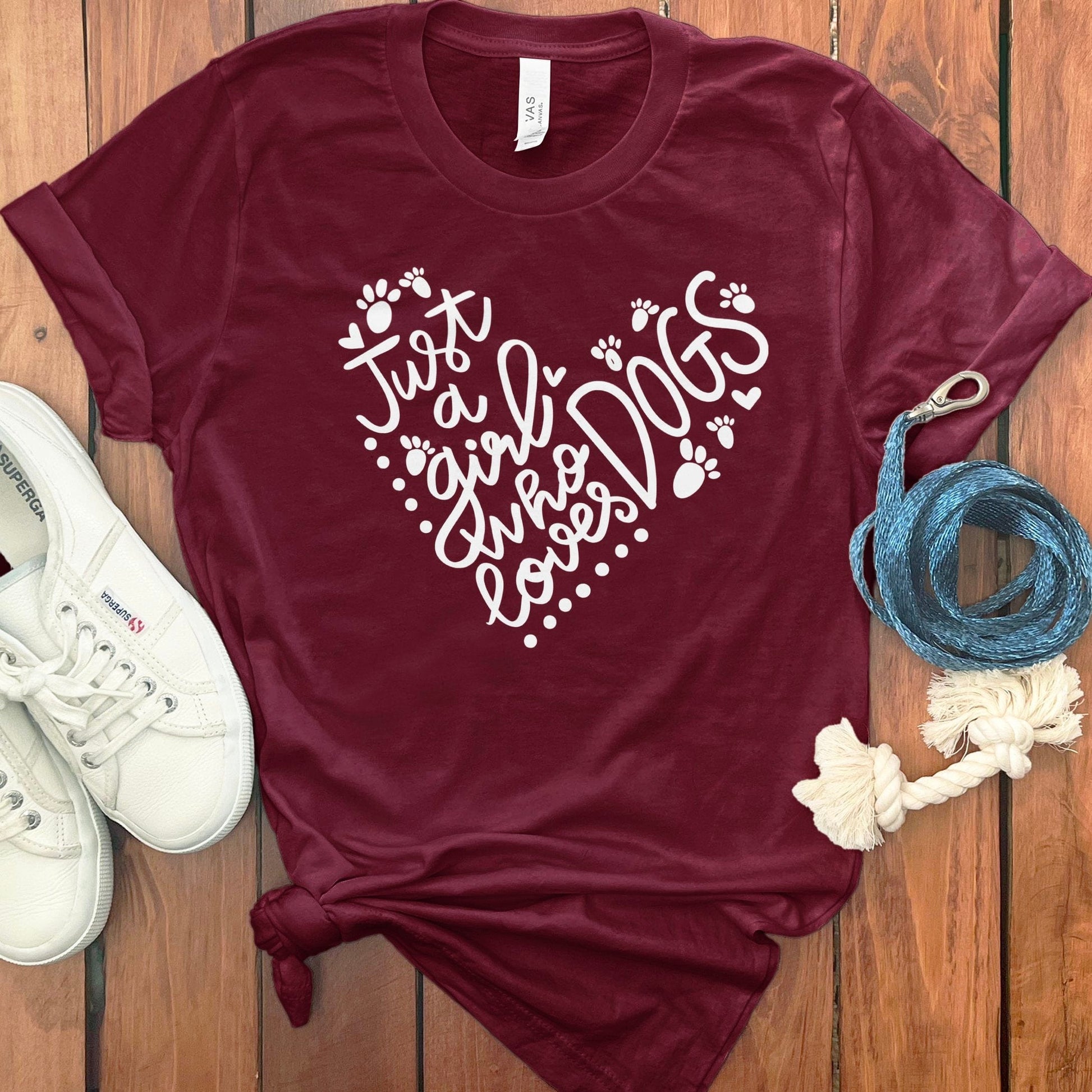 Just A Girl Who Loves Dogs Graphic Tee product type