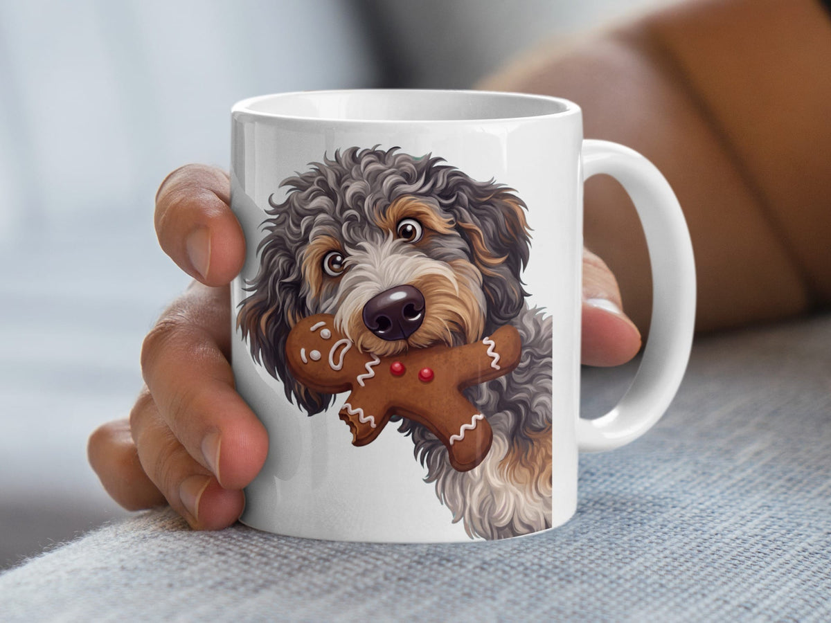 Aussiedoodle Cookie Thief Mug in by Puppy Jo