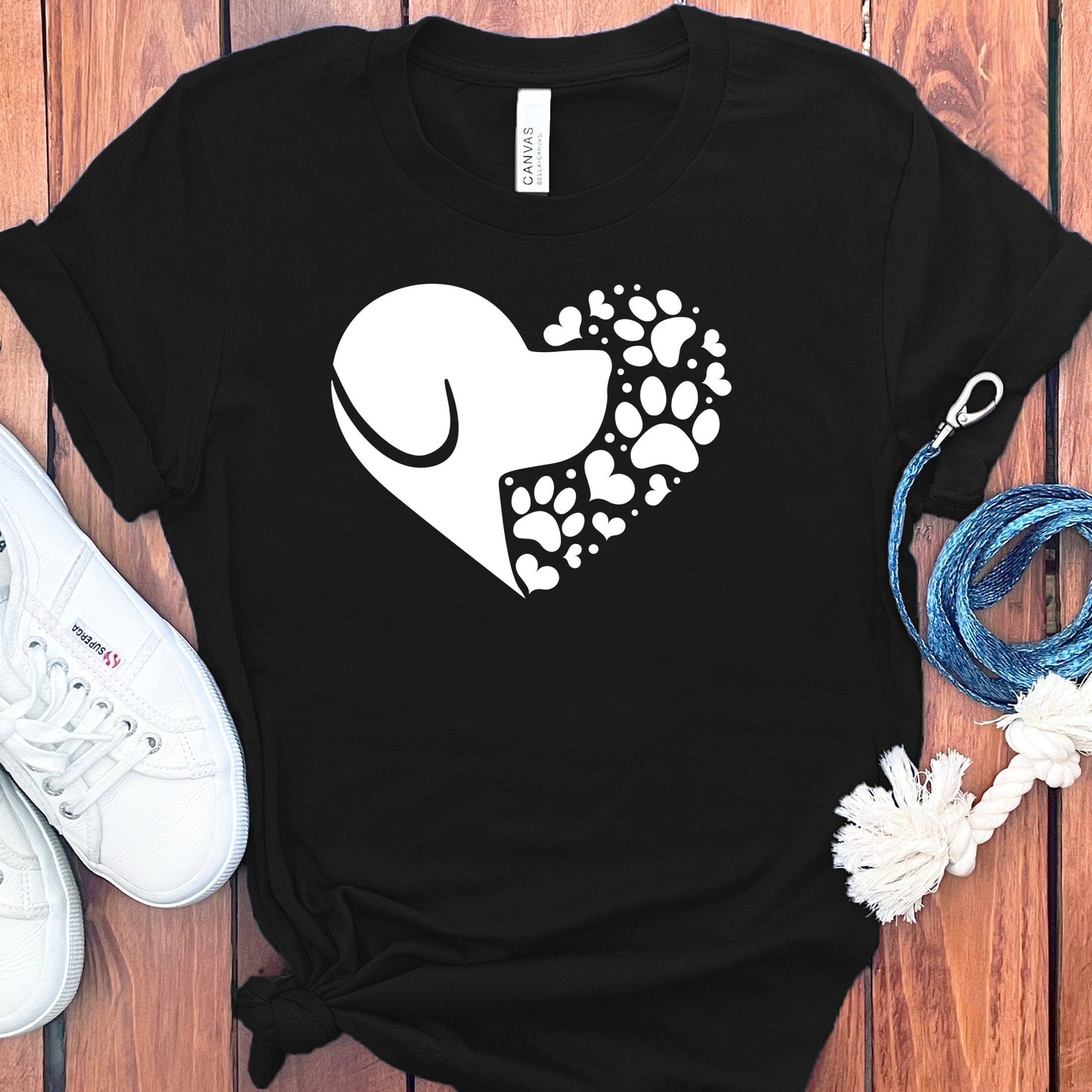 Dog Face Heart T-Shirt