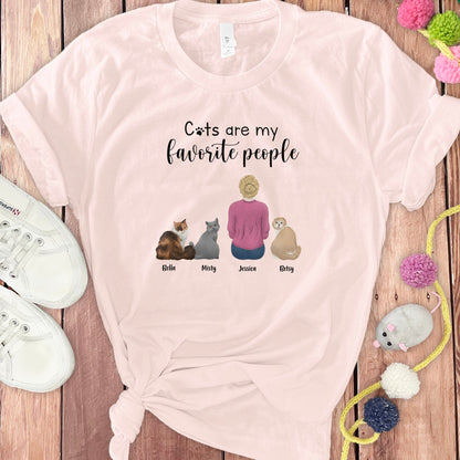 CUSTOM CATS FAVORITE T-SHIRT