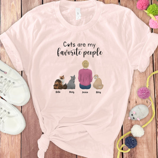 CUSTOM CATS FAVORITE T-SHIRT