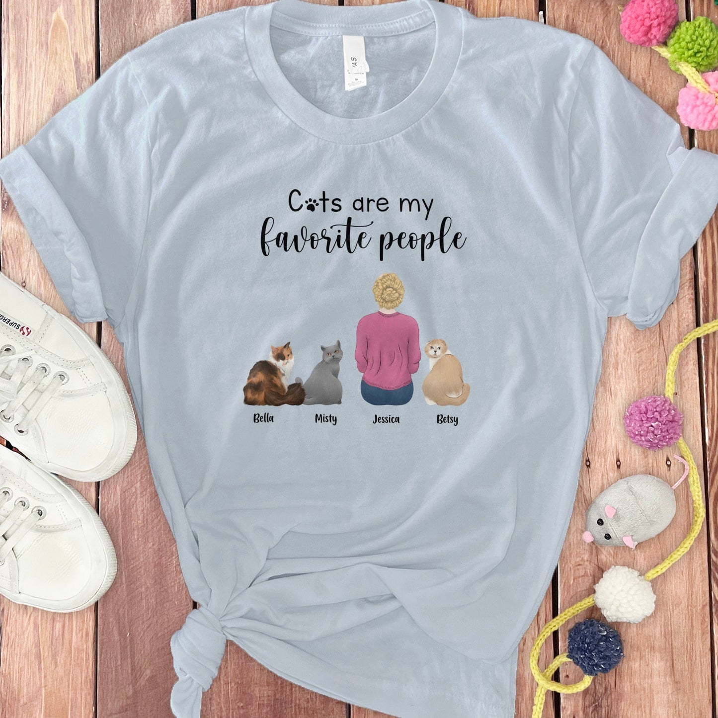 CUSTOM CATS FAVORITE T-SHIRT