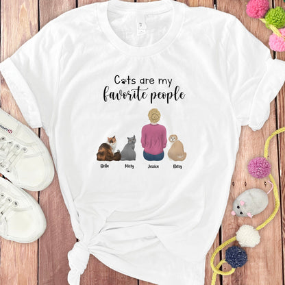 CUSTOM CATS FAVORITE T-SHIRT