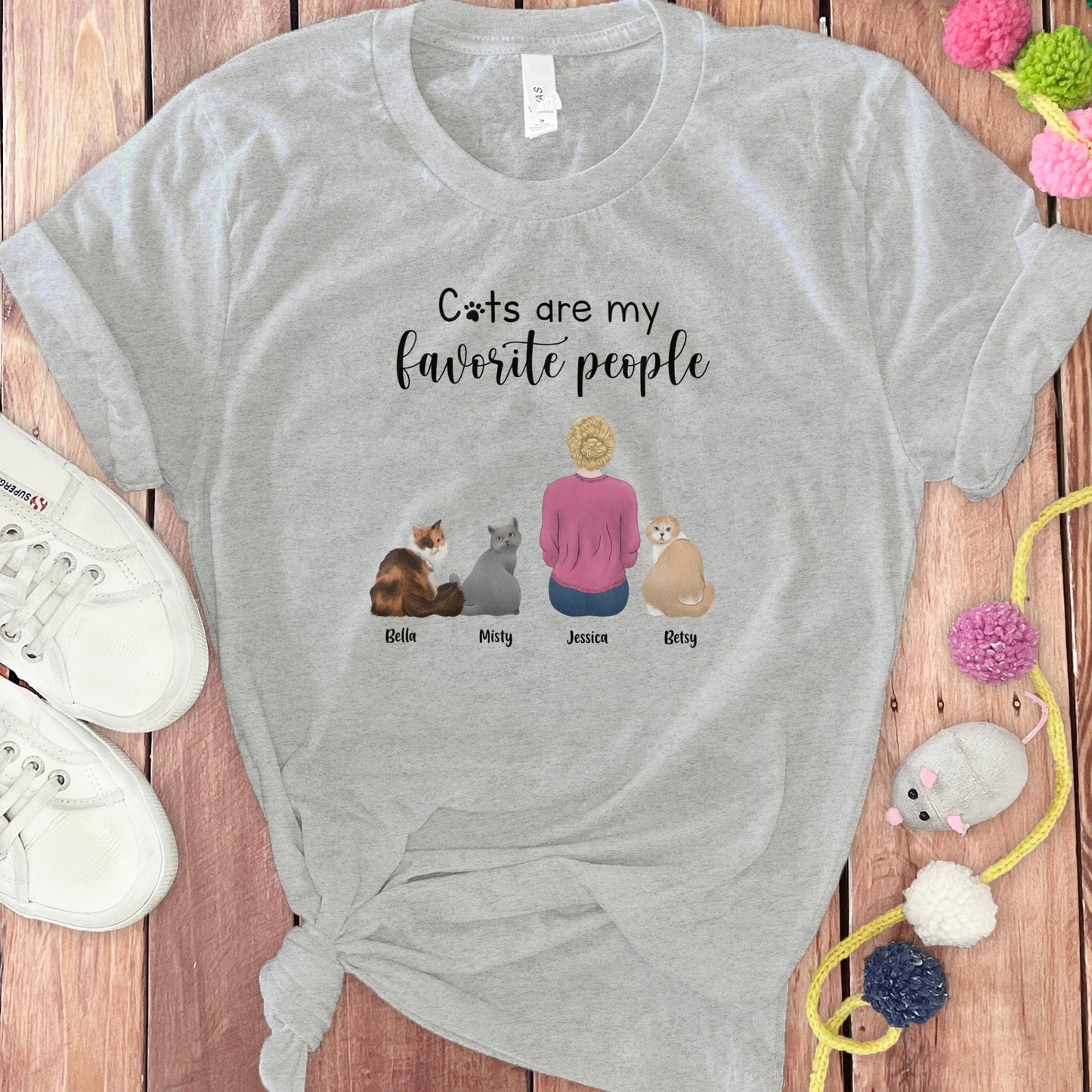 CUSTOM CATS FAVORITE T-SHIRT