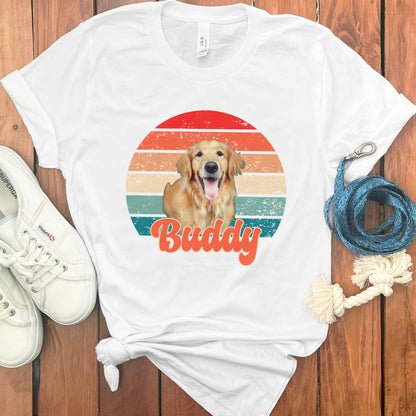 PERSONALIZED RETRO SUNSET PHOTO T-SHIRT