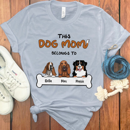PERSONALIZED DOG MOM T-SHIRT