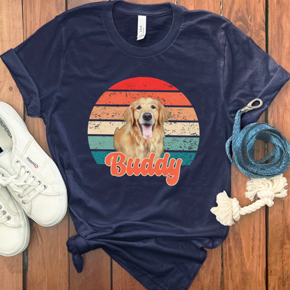 PERSONALIZED RETRO SUNSET PHOTO T-SHIRT
