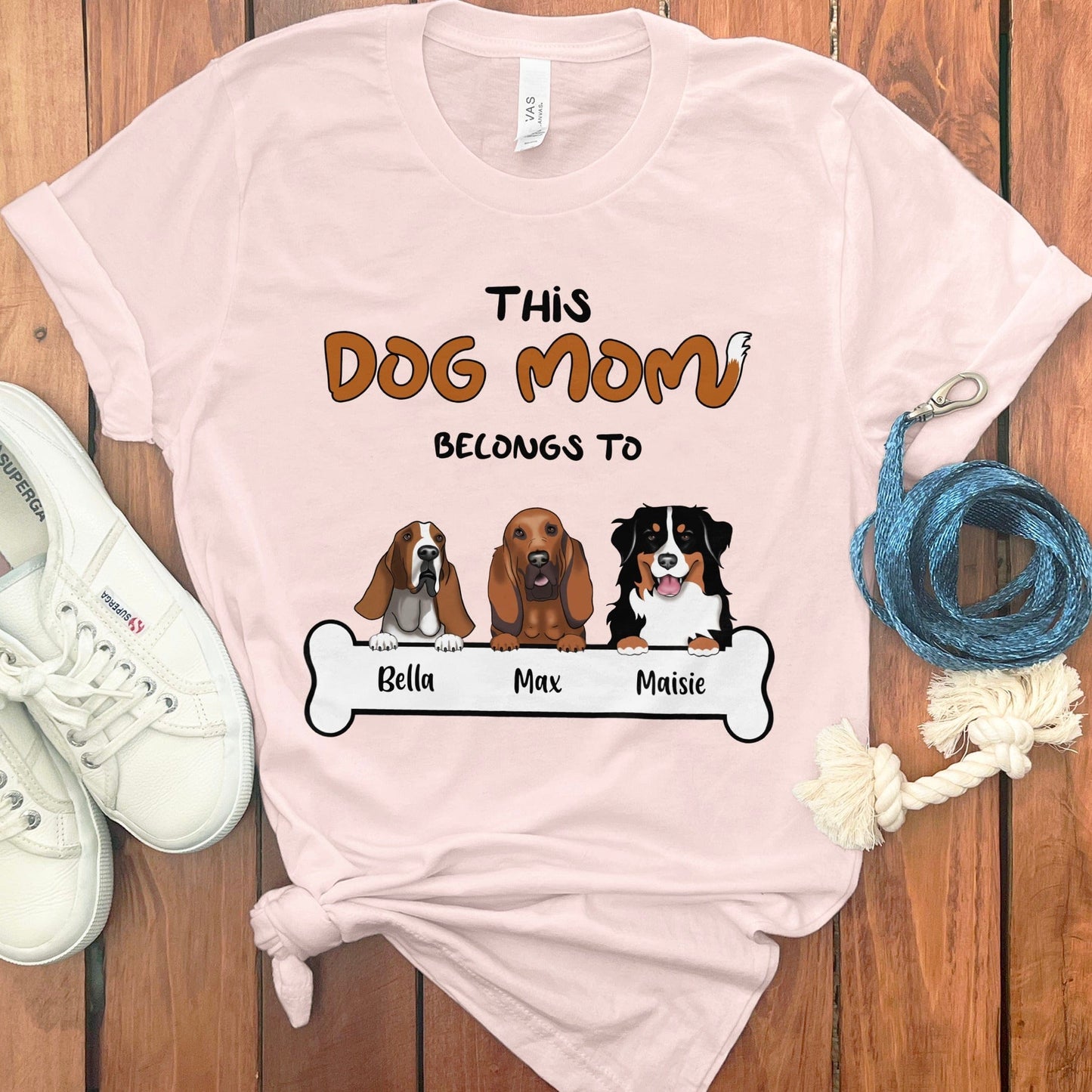 PERSONALIZED DOG MOM T-SHIRT