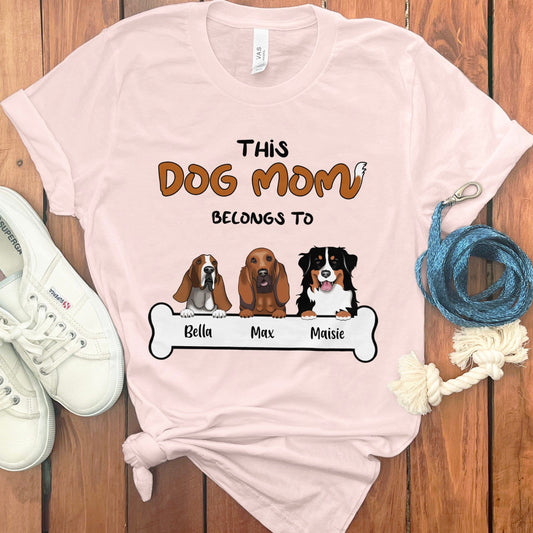 PERSONALIZED DOG MOM T-SHIRT