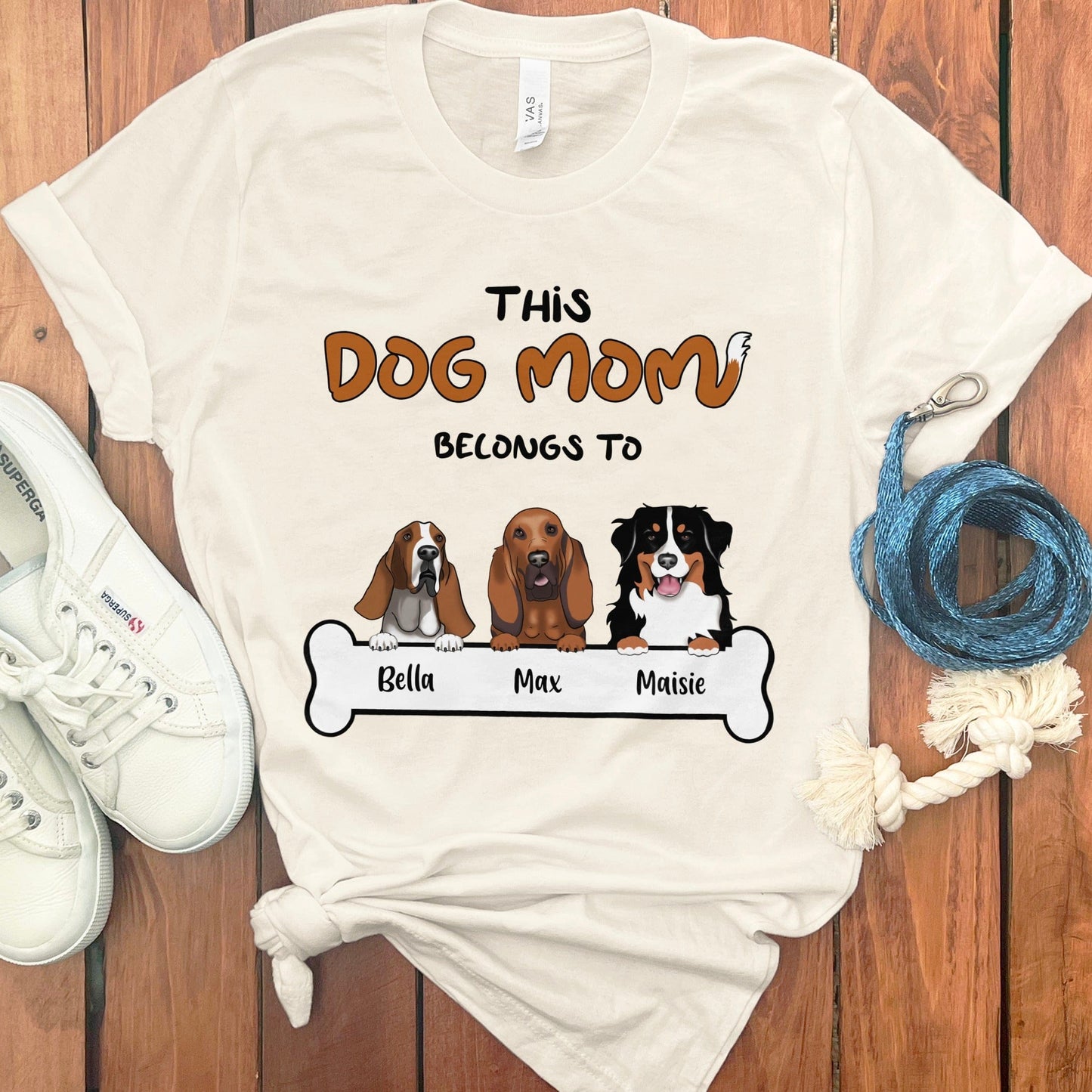 PERSONALIZED DOG MOM T-SHIRT