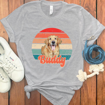 PERSONALIZED RETRO SUNSET PHOTO T-SHIRT