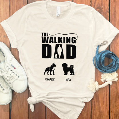 PERSONALIZED WALKING DAD MOM T-SHIRT