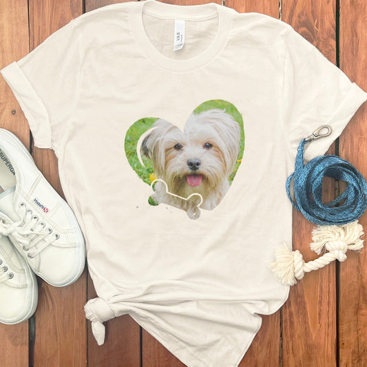 PERSONALIZED PHOTO HEART T-SHIRT