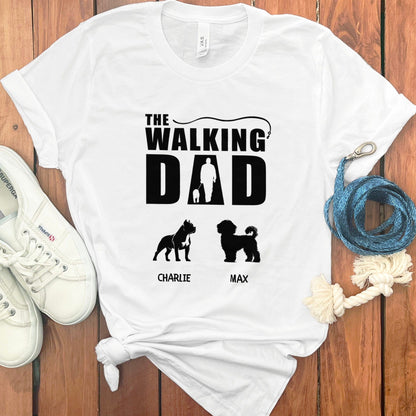 PERSONALIZED WALKING DAD MOM T-SHIRT
