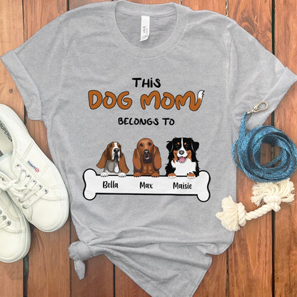 PERSONALIZED DOG MOM T-SHIRT