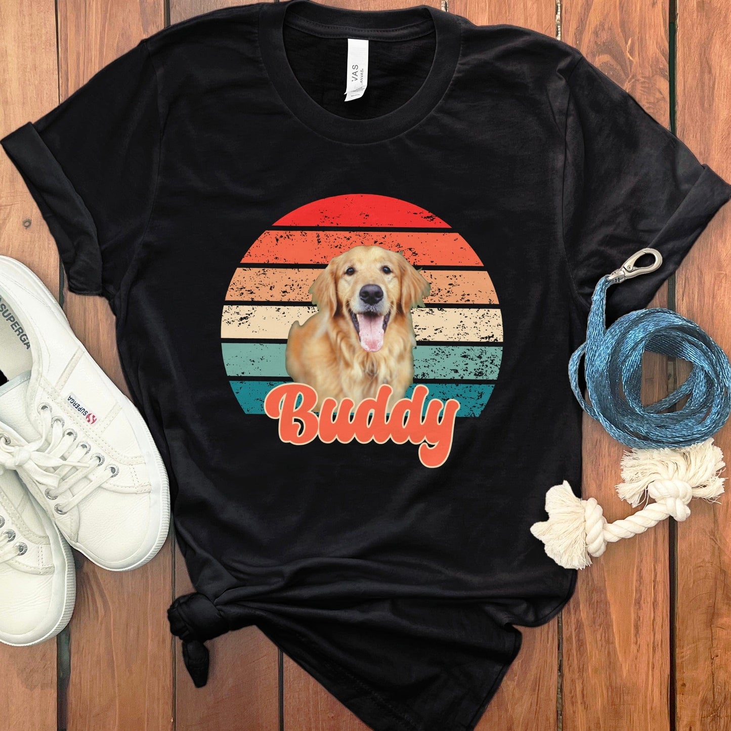 PERSONALIZED RETRO SUNSET PHOTO T-SHIRT