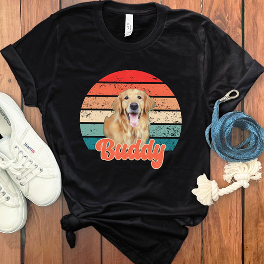 PERSONALIZED RETRO SUNSET PHOTO T-SHIRT