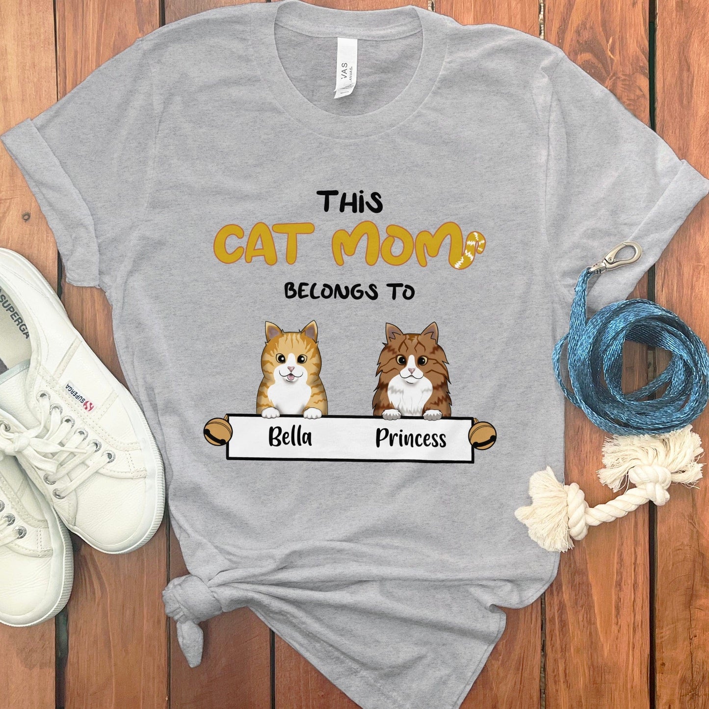 PERSONALIZED CAT MOM T-SHIRT
