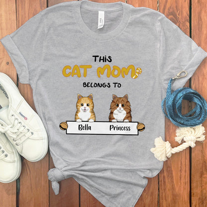 PERSONALIZED CAT MOM T-SHIRT