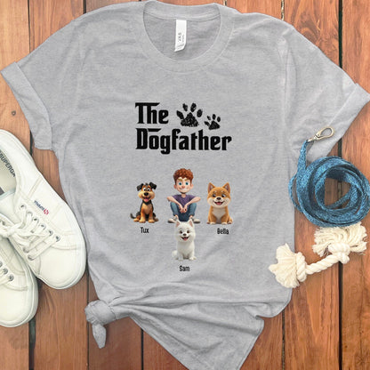 COOL DOG FATHER PERSONALIZED T-SHIRT