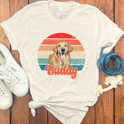 PERSONALIZED RETRO SUNSET PHOTO T-SHIRT