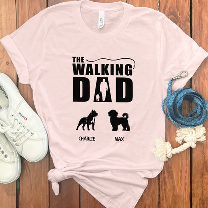 PERSONALIZED WALKING DAD MOM T-SHIRT
