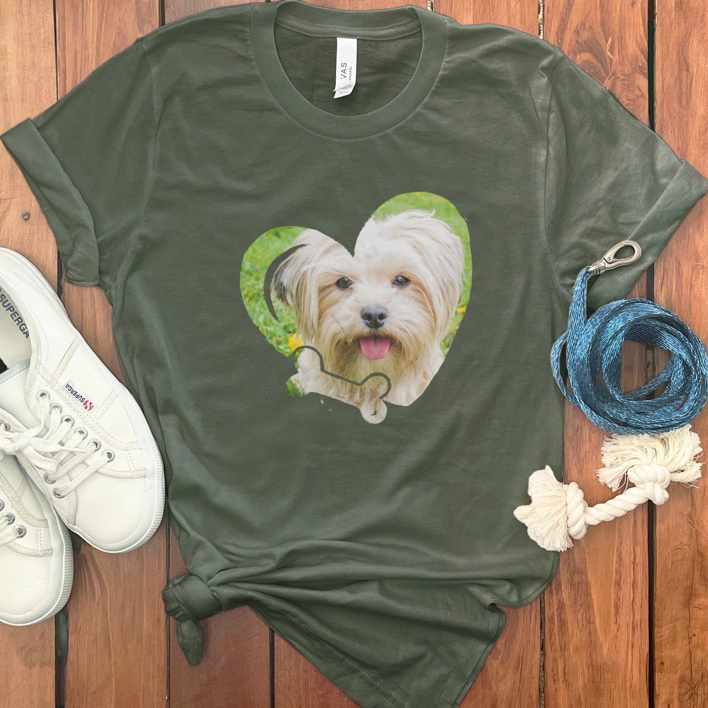 PERSONALIZED PHOTO HEART T-SHIRT