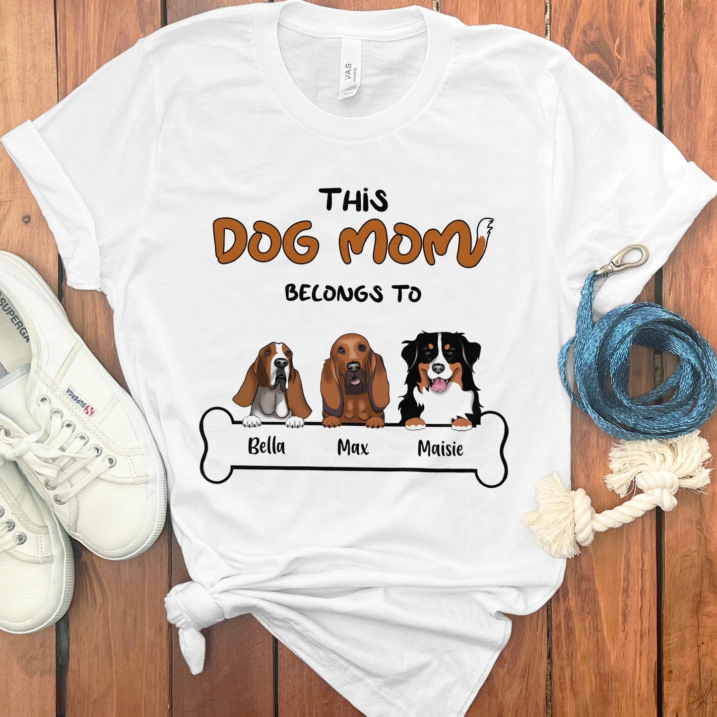 PERSONALIZED DOG MOM T-SHIRT