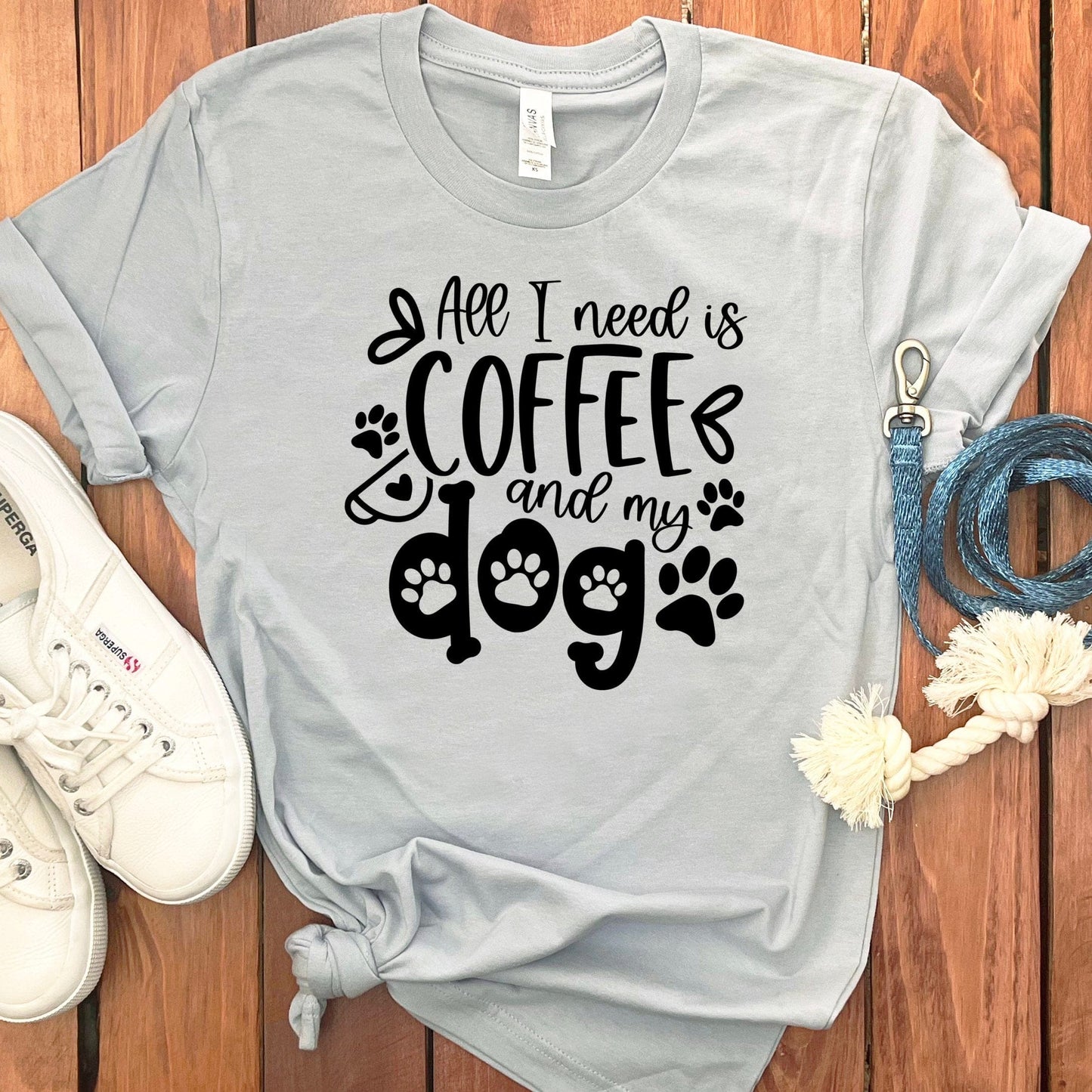 All I Need Is Coffee Dog T-Shirt