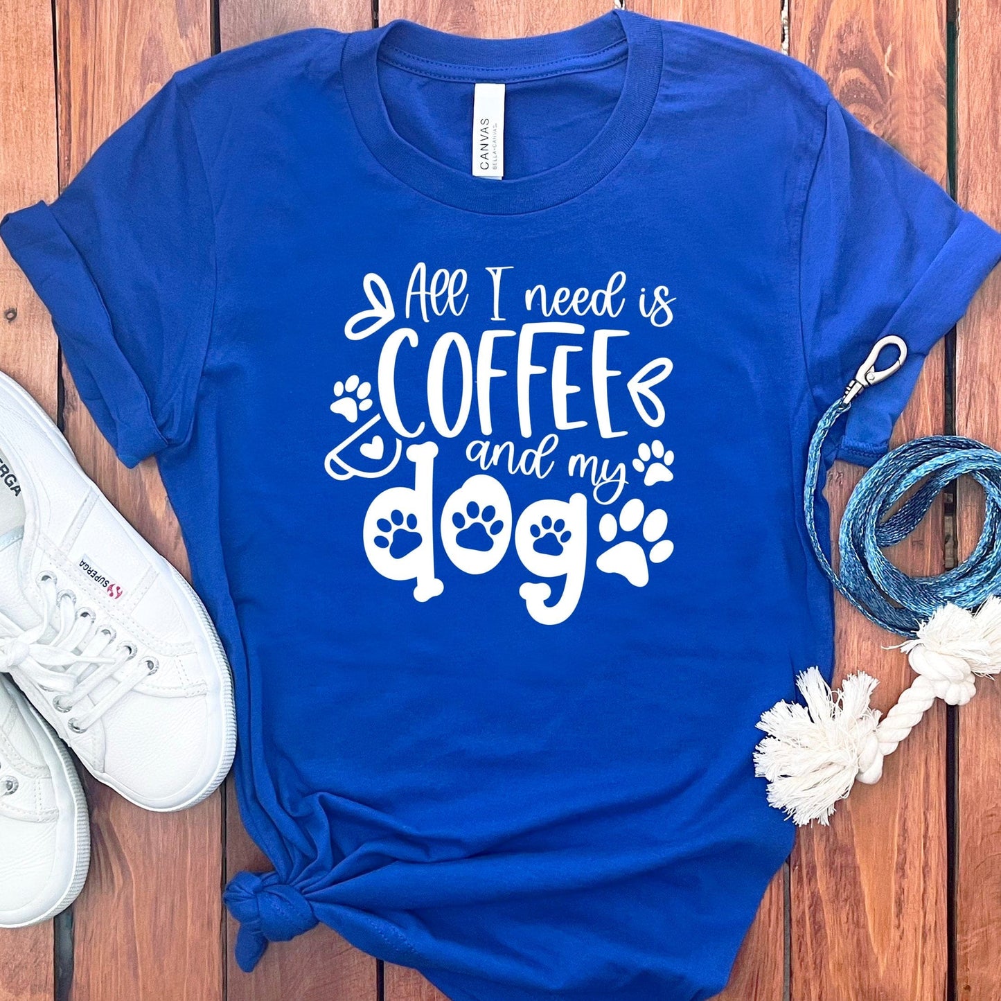 All I Need Is Coffee Dog T-Shirt