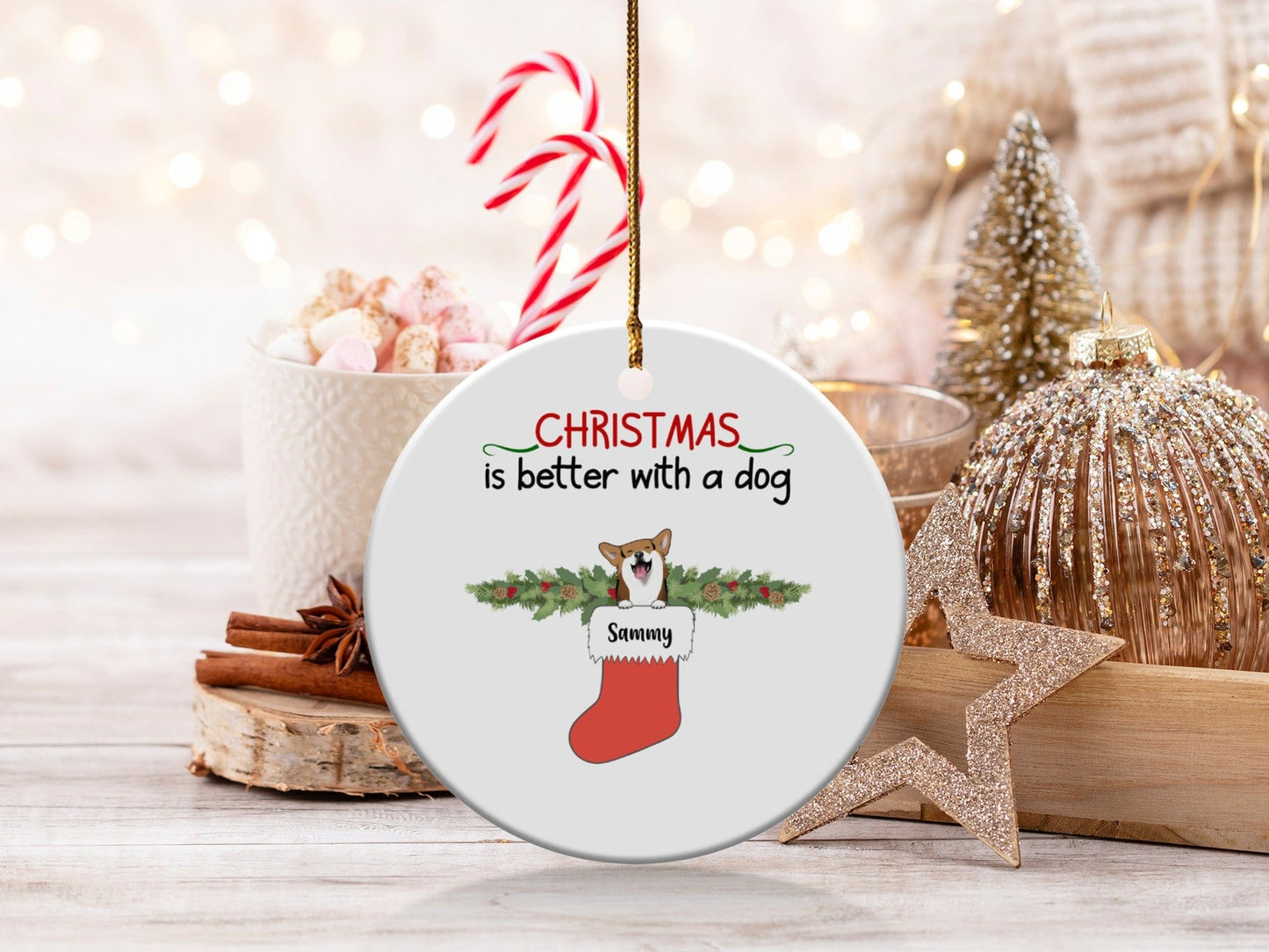 CHRISTMAS IS BETTER ORNAMENT