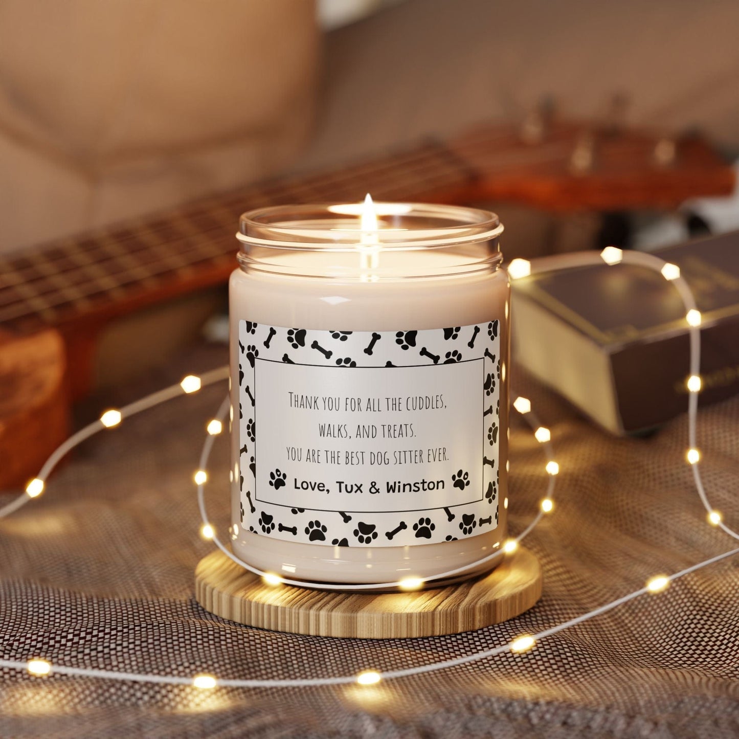 PERSONALIZED BEST DOG SITTER SOY CANDLE