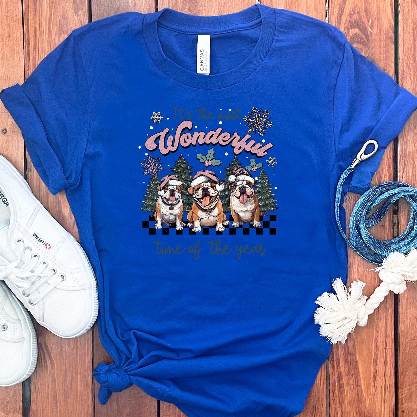 Christmas English Bulldogs T-Shirt