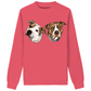 Knitted Personalized Pet Sweater from Photo - PuppyJo Sweater Hot Pink / XS