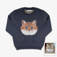 Knitted Personalized Pet Sweater from Photo - PuppyJo Sweater Navy / XS
