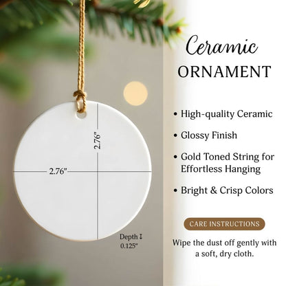 CHRISTMAS PINK BOW PET ORNAMENT