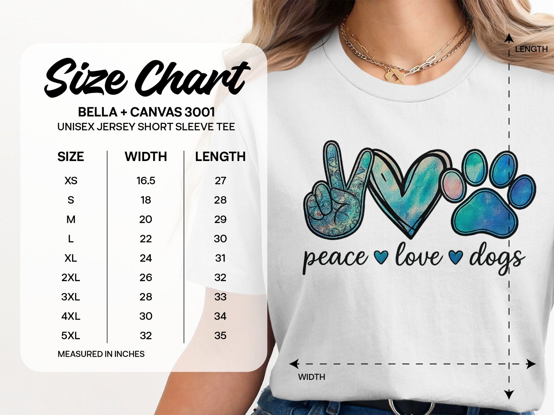Peace Love Dogs Graphic Short Sleeve Tee product type