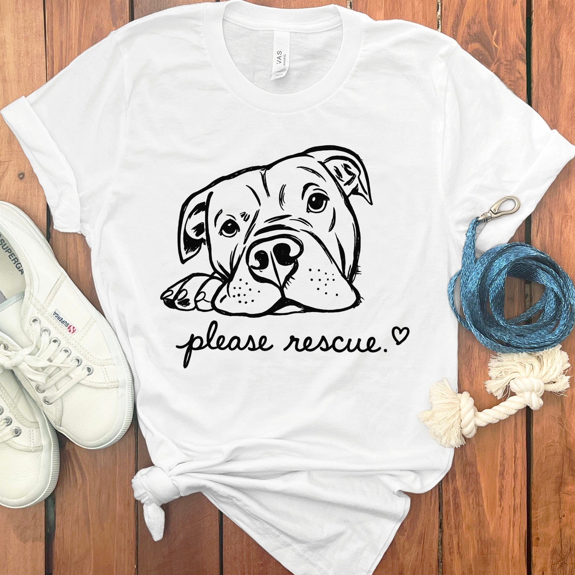 Please Rescue Adorable Dog Print T-Shirt product