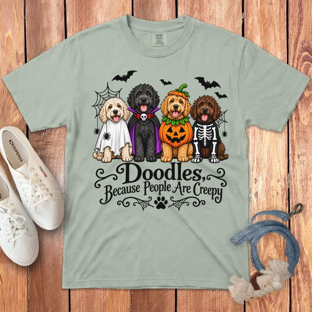 Doodles Creep Signature T-Shirt in Bay / S by Puppy Jo