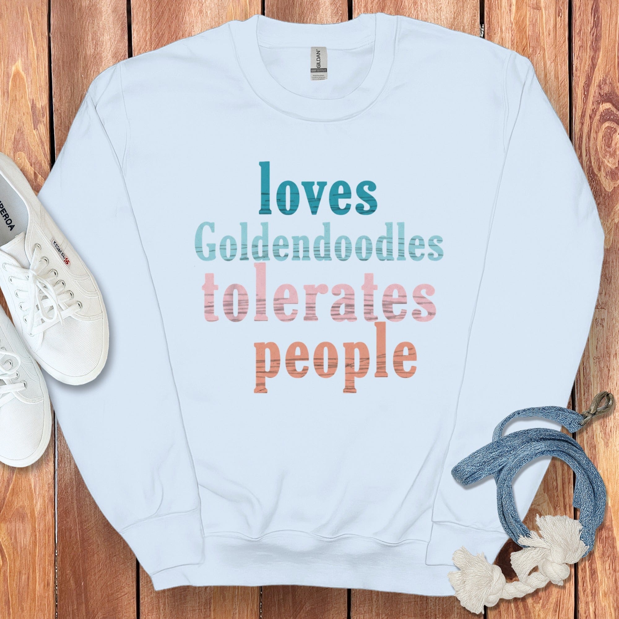 Loves Goldendoodles Tolerates People Sweatshirt