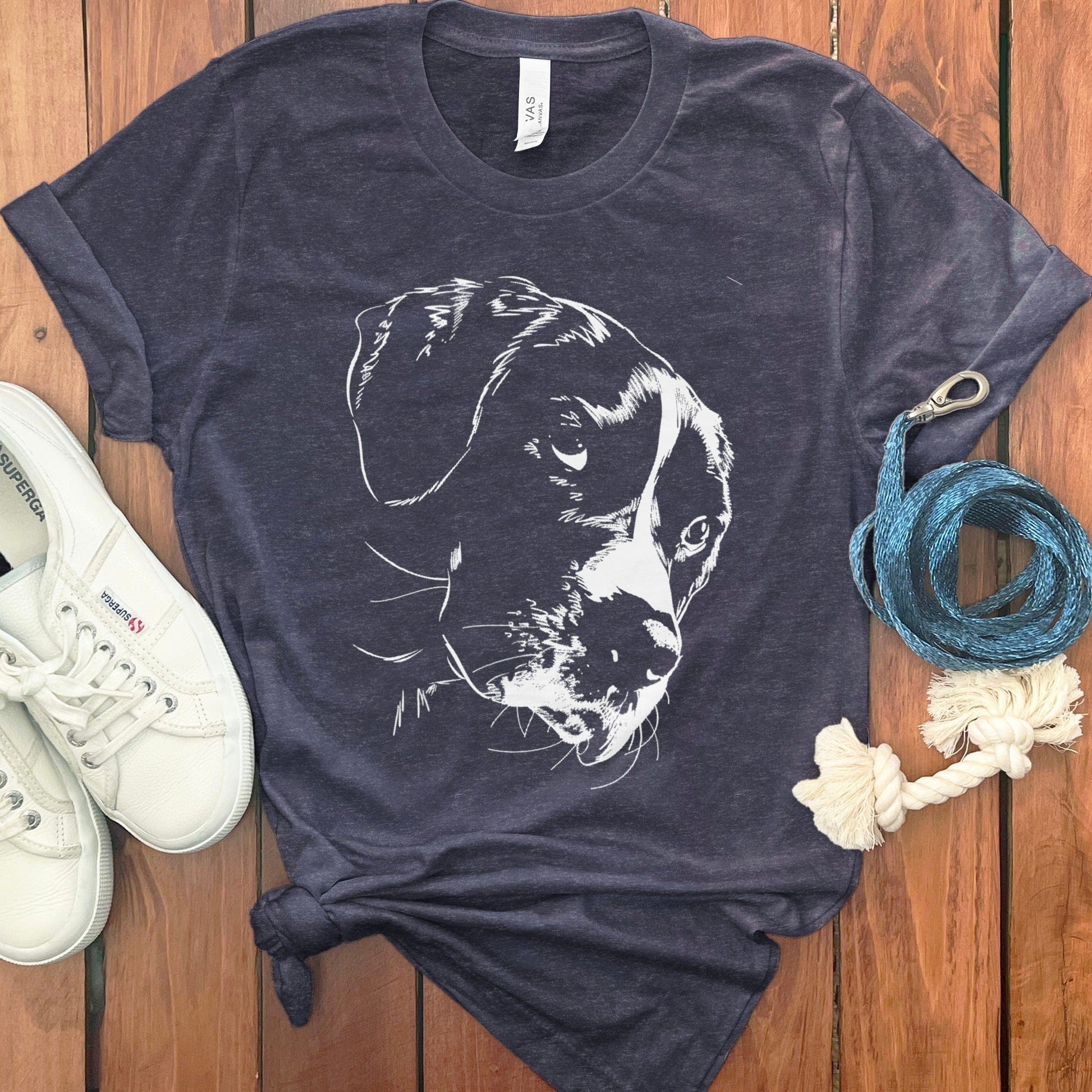 Dog Face Graphic Tee Casual Wear Shirt product type