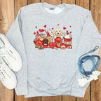 Cute Valentine's Day Dog and Treats Sweatshirt