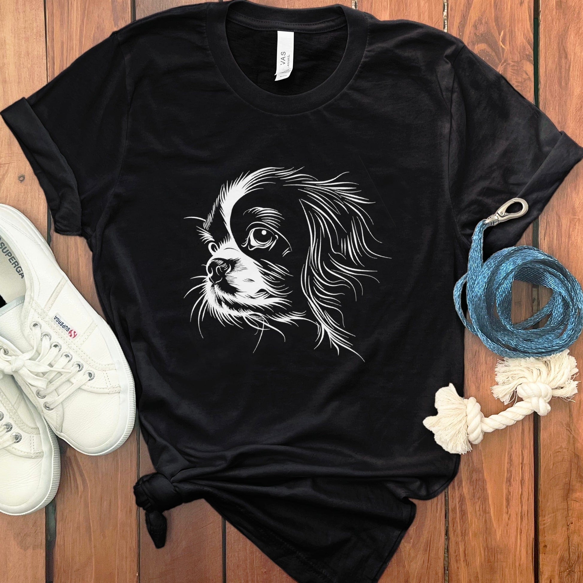 Intricate Dog Print Graphic Short Sleeve Shirt product