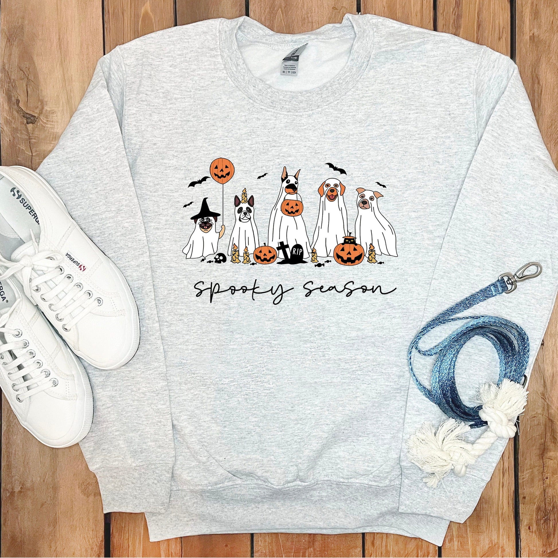Spooky Season Halloween Dog Print Sweatshirt product type