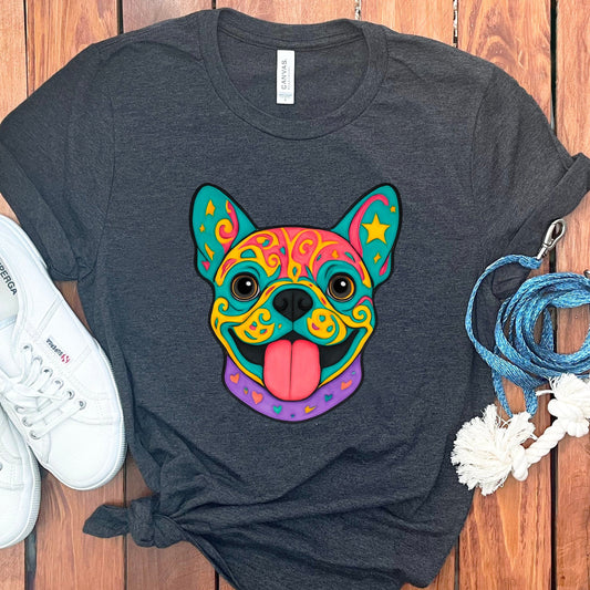 Colorful Artistic French Bulldog T-shirt product