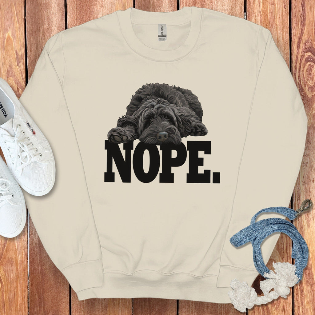 Cozy Nope Dog Sweater for Comfortable Lounge Wear