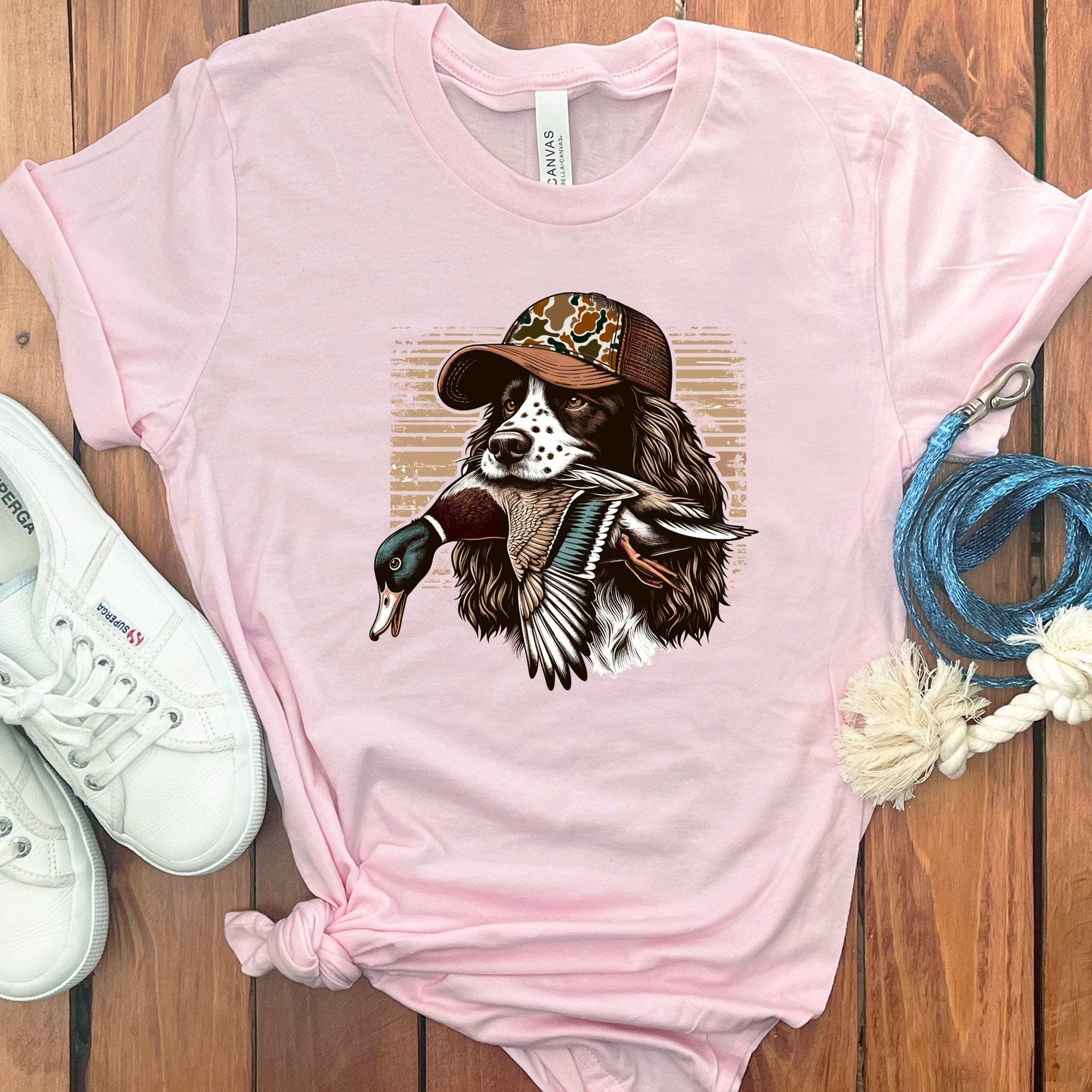 Hunting Dog With Duck Graphic T-shirt product