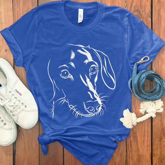 Blue T-shirt with Cute Dachshund Design product